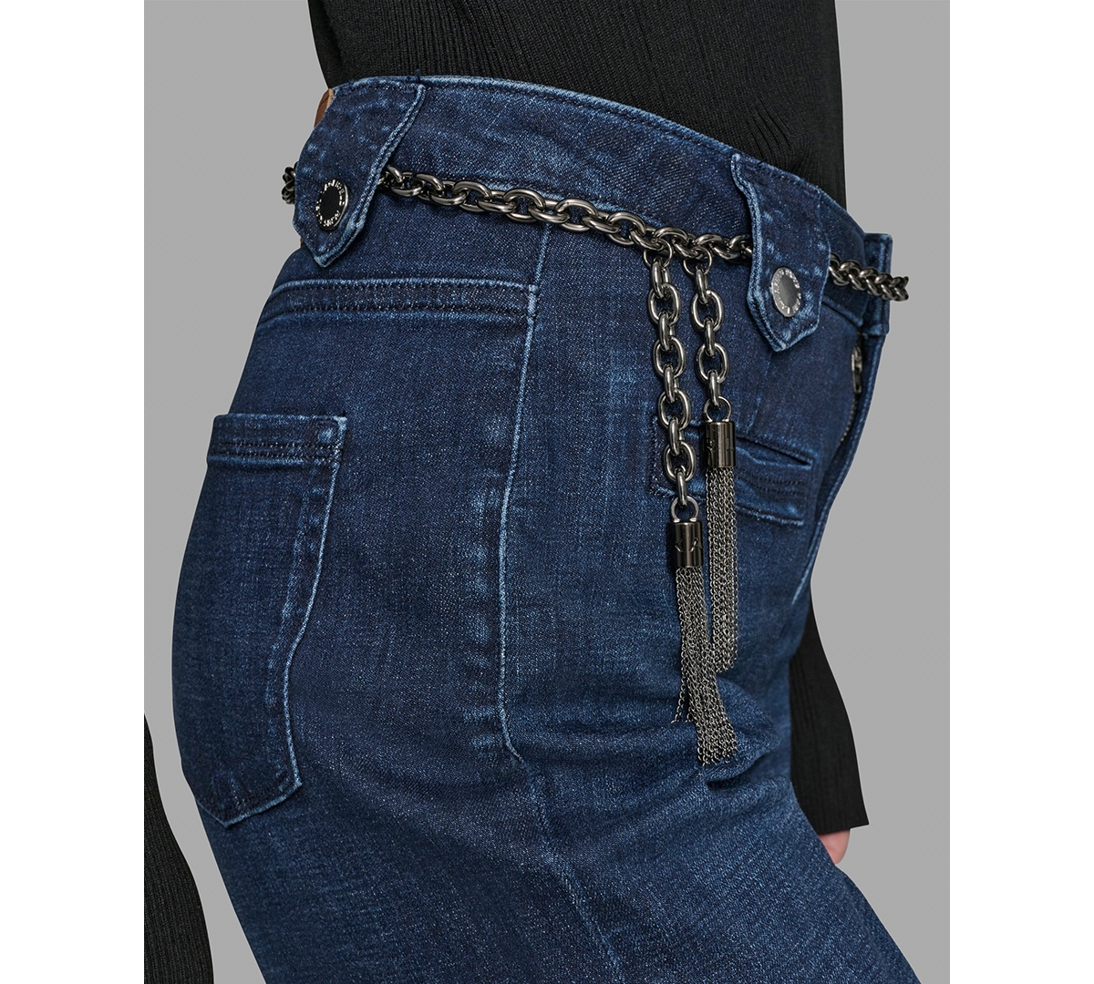 Karl Lagerfeld Women's Denim Wide-leg Jeans In Blue