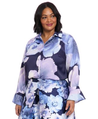 Plus Size Floral-Print Top