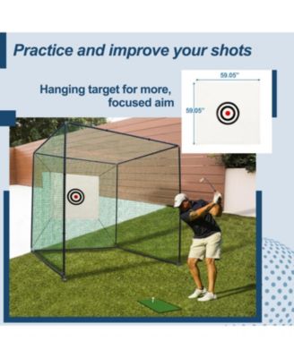 Streamdale 10x10 Golf Net Cage with Metal Frame