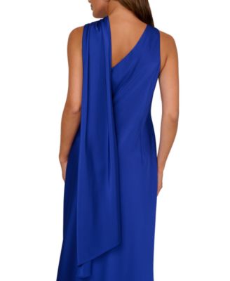 Women's Asymmetrical Neck Sleeveless Dress