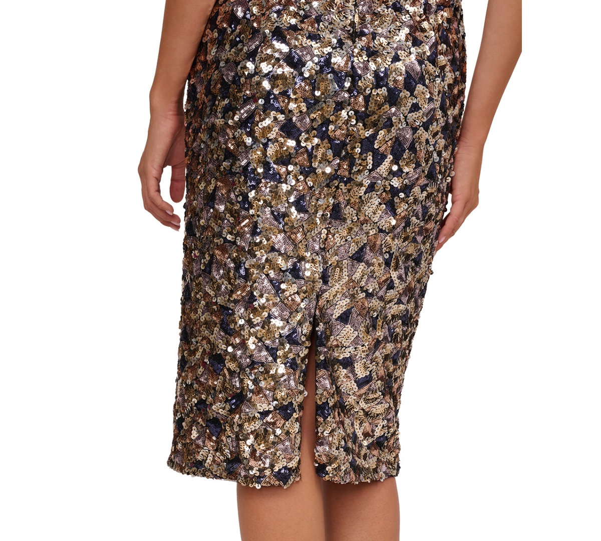 Adrianna Women's Sequin Strapless Midi Dress