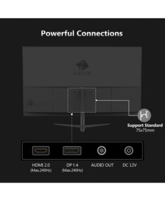 UG24PJ-Black 24 inch 1080P Full HD 240Hz 1ms MPRT IPS Gaming Monitor