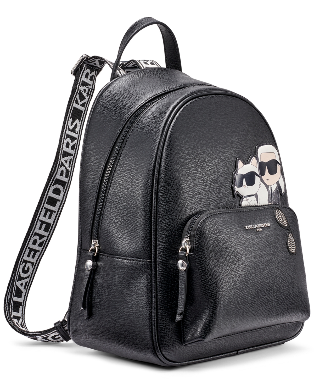 Karl Lagerfeld Khloe Mini Backpack In Black