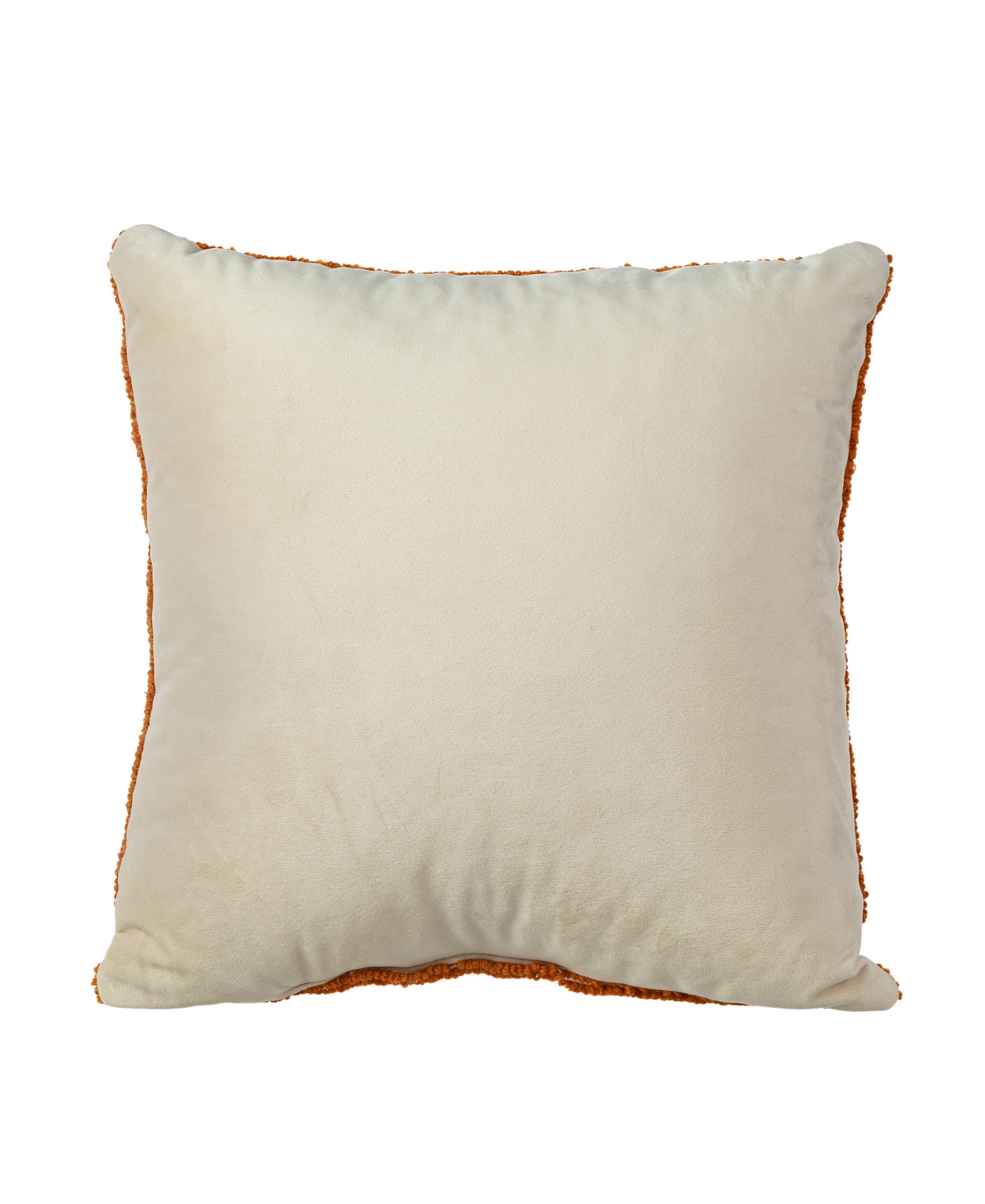 Glitzhome Fall Hooked Sunflower Decorative Pillow, 14" x 14"