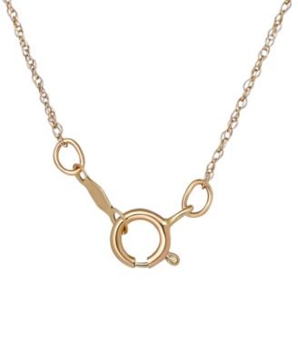 Stitch Pendant Necklace in 10k Yellow Gold