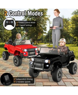 Outdoor & Ride On Toys 24V 2 Seater Ride on Car for Kids Licensed Toyota LC250 Ride on Truck with Remote