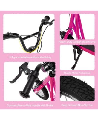 Outdoor & Ride On Toys Height Adjustable Kid Kick Scooter with 12 Inch Air Filled Wheel