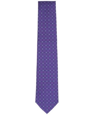 Men's Meyers Grid Pattern Tie, Macy's Exclusive