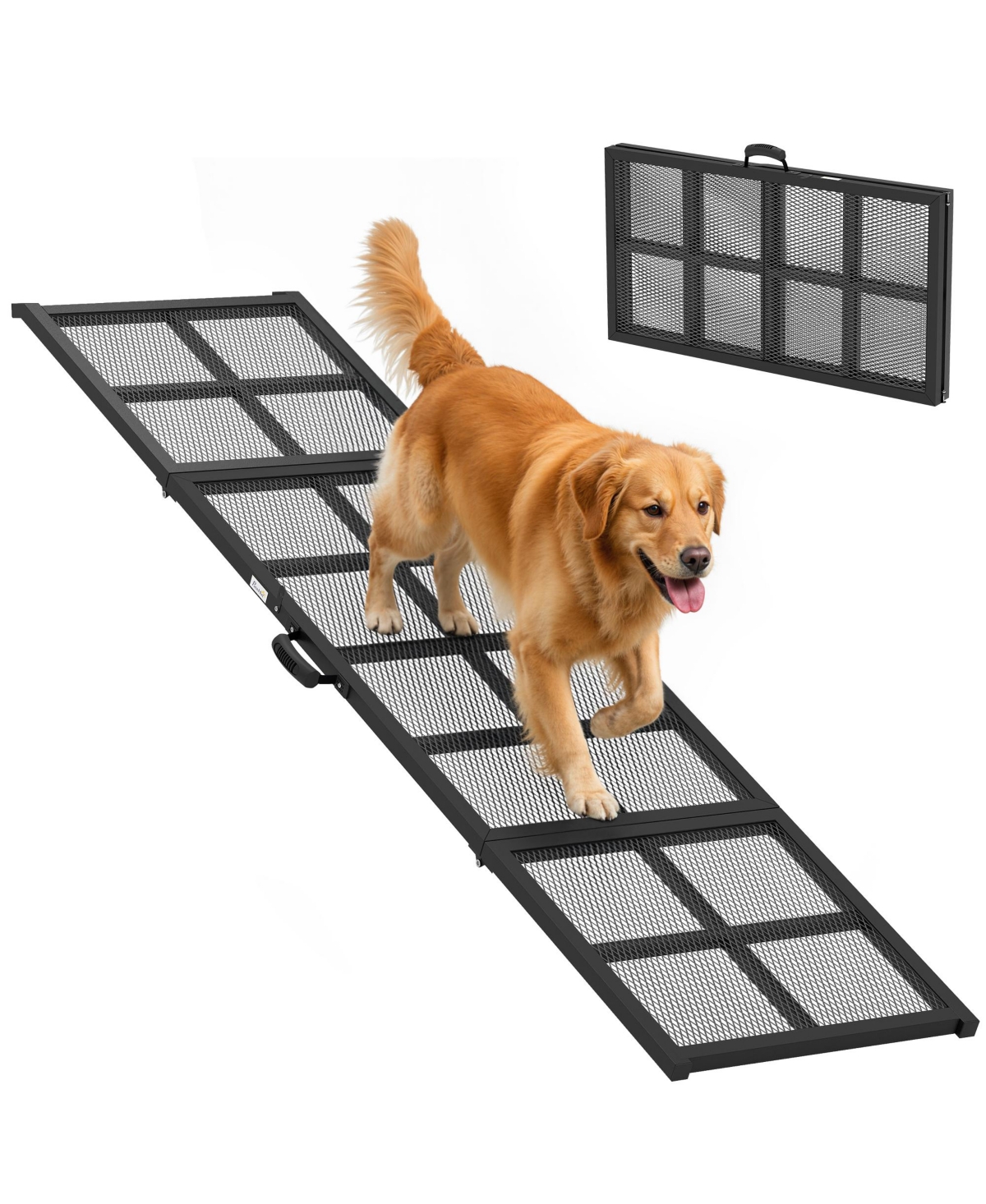 PawHut Dog Car Ramp, 75" x 20" Large Folding Portable Pet Ramp