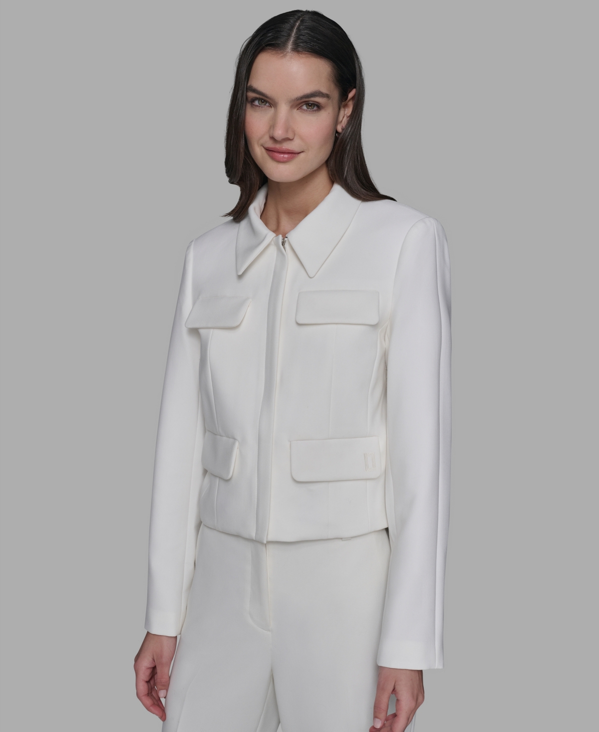 Karl Lagerfeld Paris Women's Collared Jacket