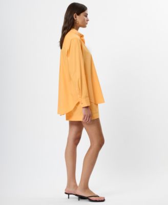 Women's Poplin Button-Down Top