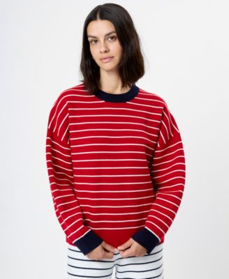 Women's Marley Knit Long-Sleeve Striped Sweater