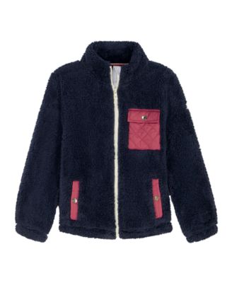 Tommy Hilfiger - Girls 7-16 Colorblock Mixed Media Jacket