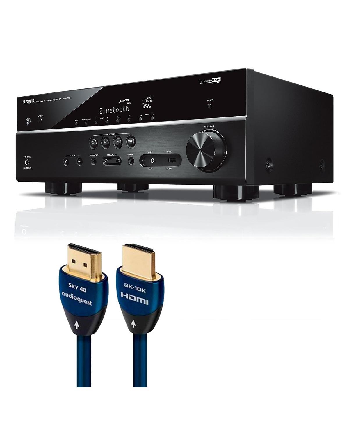 Yamaha Rx-V385BL 5.1 Channel Av Receiver with AudioQuest Sky 3m Hdmi Cable