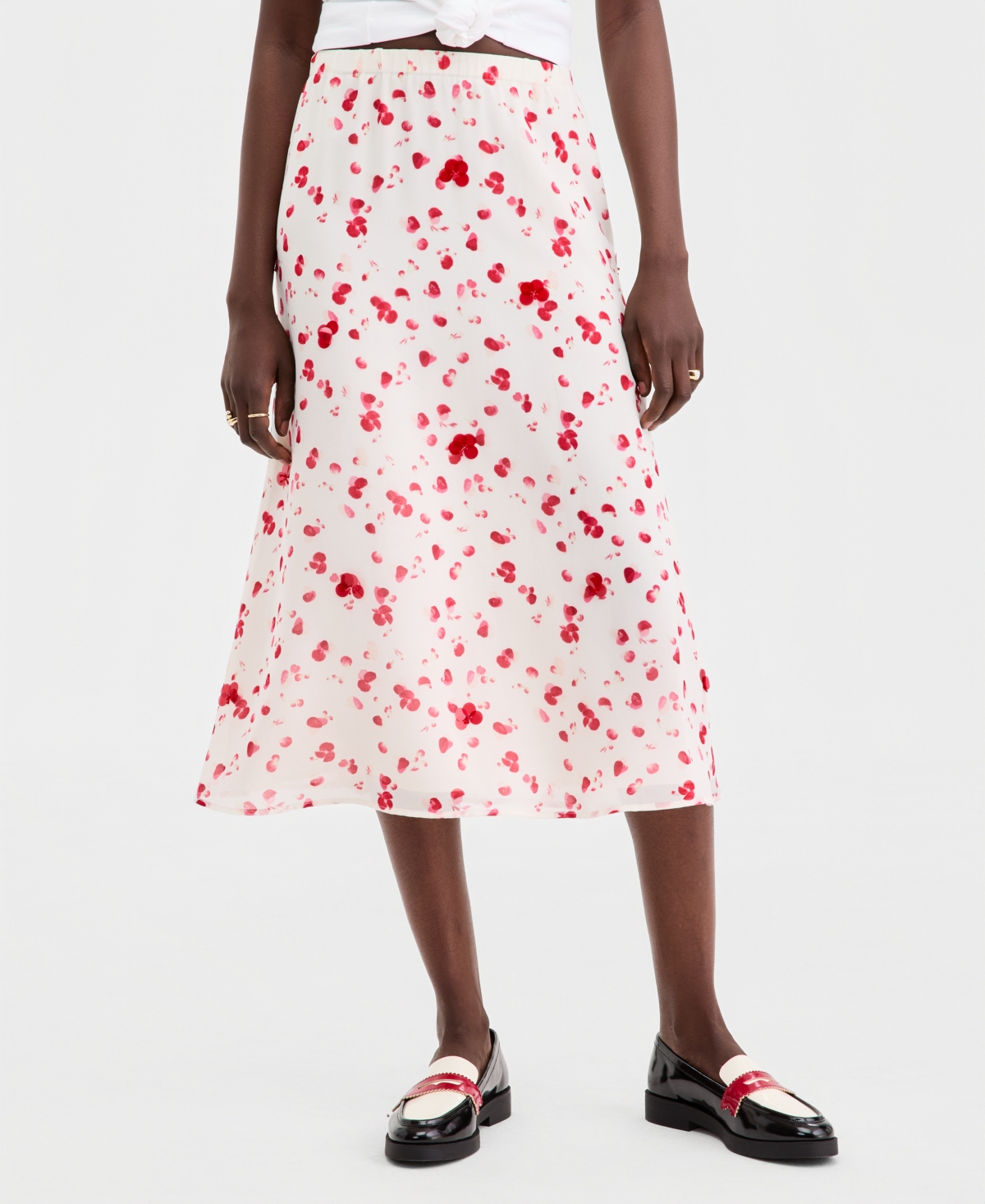 On 34th Women's Embellished Pull-On Midi Skirt, Macy's Exclusive