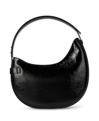 Large Crinkle Patent Leather Tasha Shoulder Bag