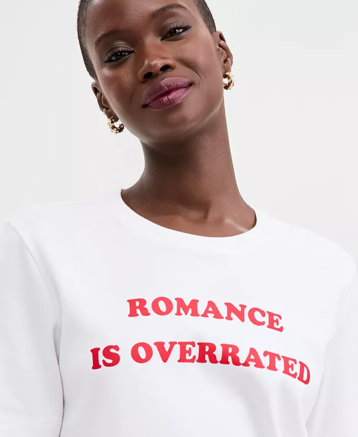 Women's Knit Romance Is Overrated T-Shirt - thumbnail 2