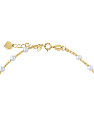 Freshwater Pearl Bracelet (3-5mm) in 14k Yellow Gold