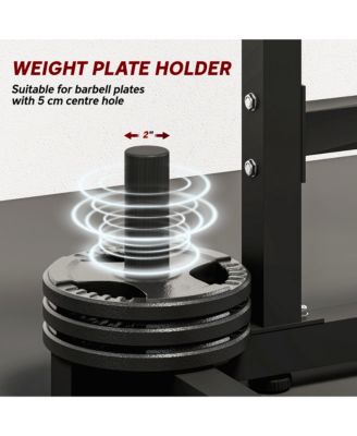 Adjustable Squat Rack, 660lbs Heavy Duty Barbell Rack,