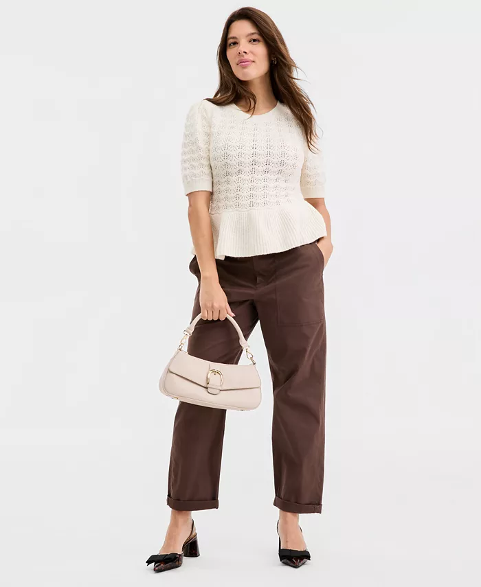 Women's Ruffle-Hem Sweater Top - thumbnail 2