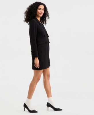 Women's Woven Tuxedo Bow Mini Dress, Macy's Exclusive