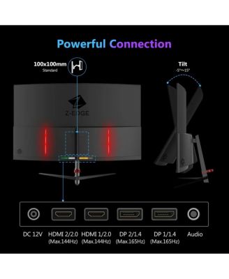 27 inch QHD 2K 2560 x 1440 165Hz 1ms Curved Gaming Monitor