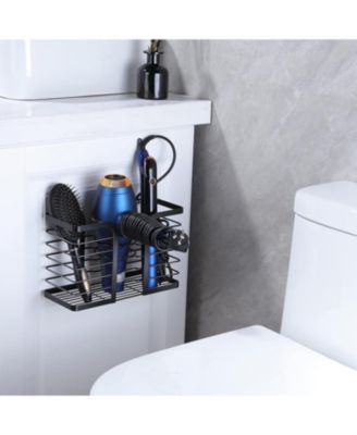 Hair Dryer Holder/Hair Tool Organizer Wall Mount - Metal Wire Bathroom Blow Dryer Holder Hair Styling Hot Tools Organizer for Flat Iron, Curling Wand