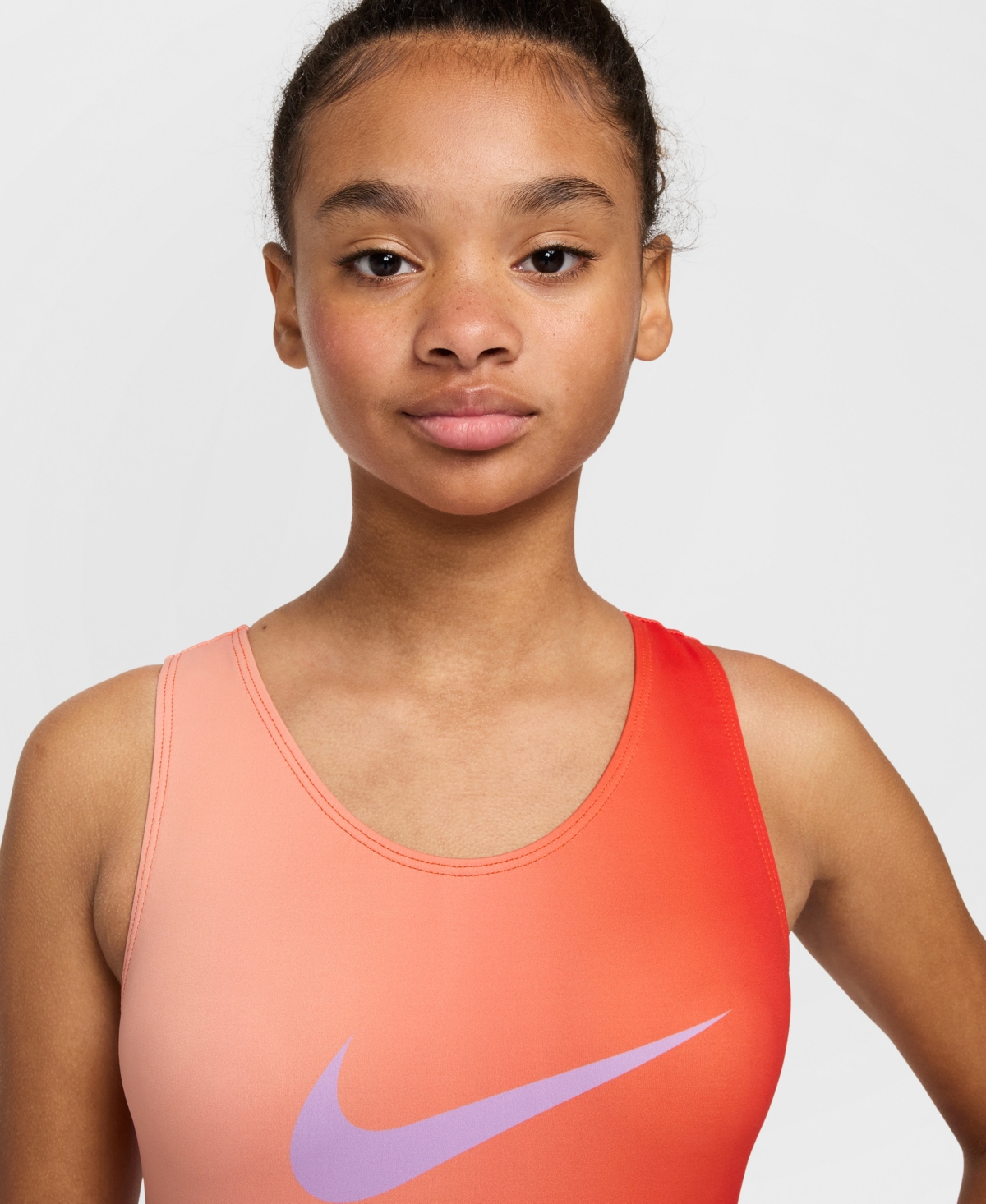 Nike Girls 7-16 Sunrise Ombre Gymnastics Leotard