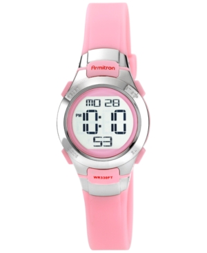 Armitron Women's Digital Pink Strap Watch 27mm 45-7012PNK