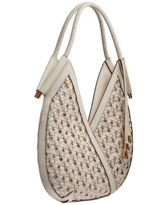 Baldwin Woven Grommet Shoulder Bag