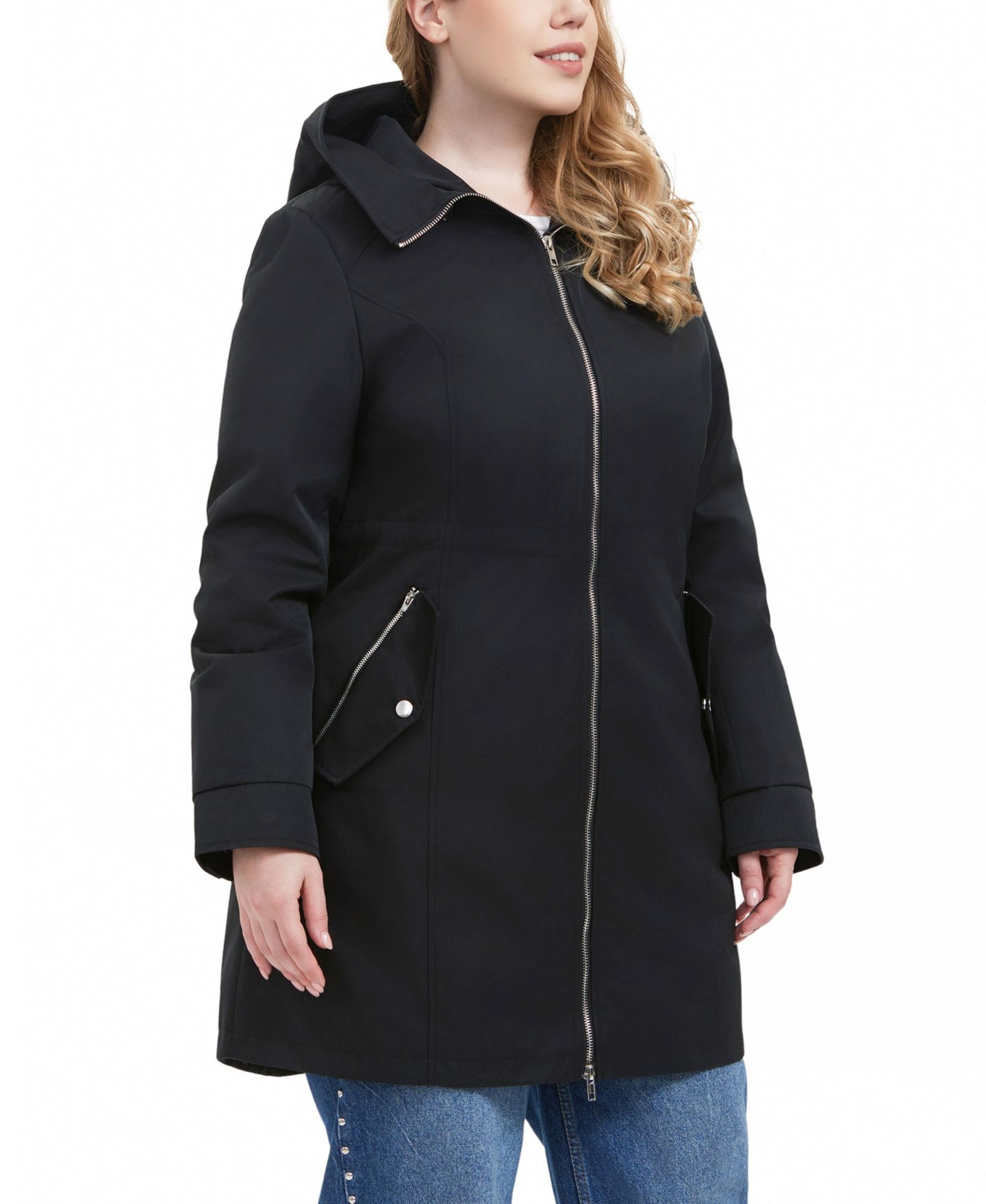 Женская куртка BGSD Hooded Anorak, цвет: Чёрный — фото 2