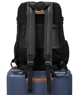 Voyage 17.5" Twill and Faux Leather Backpack