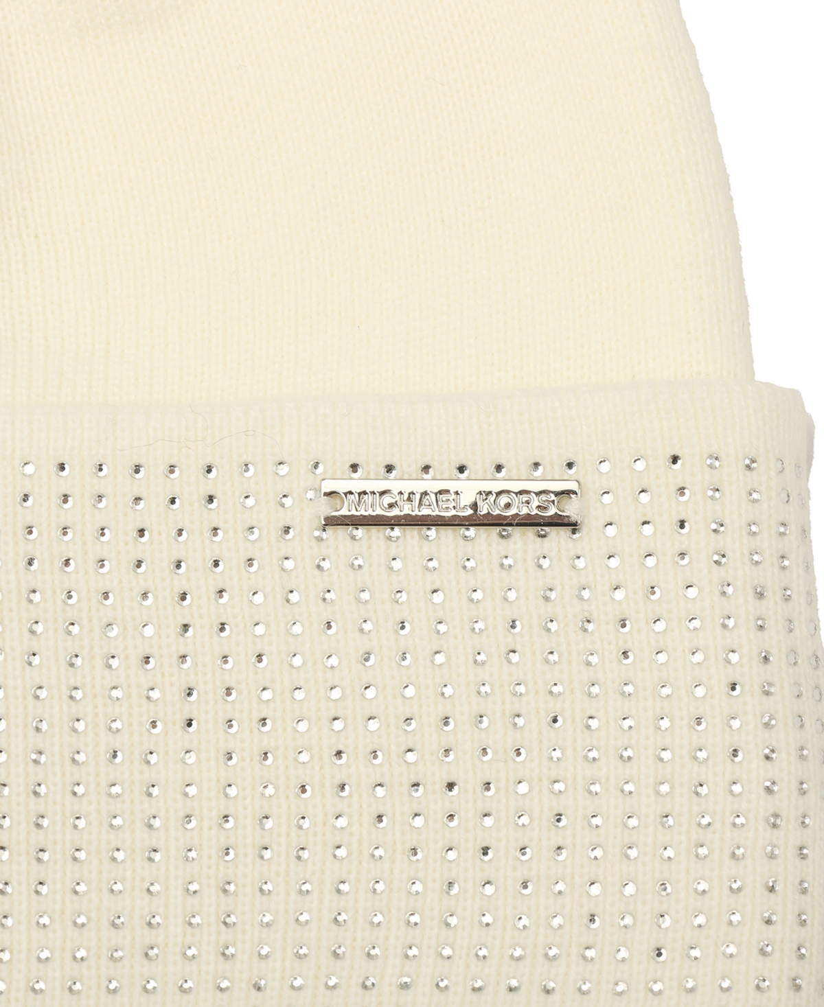 Michael Kors Michael  Women's Fine Crystal Cuff Hat In White