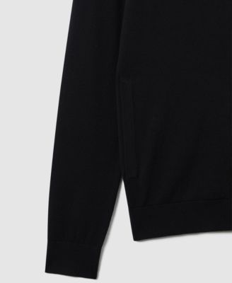 Men's Merino Wool Funnel-Neck Cardigan