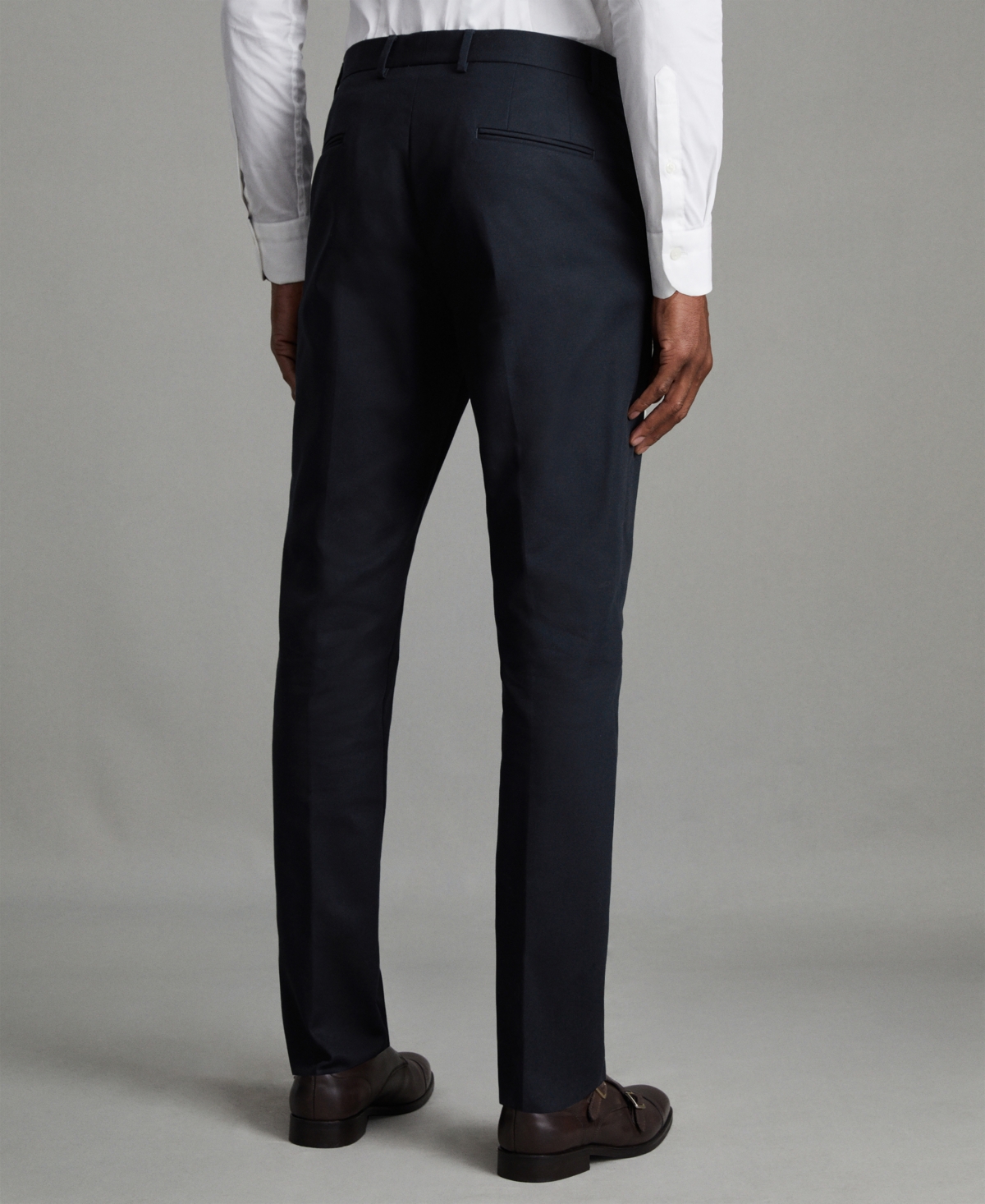 Reiss Men's Slim Fit Cotton Blend Pants