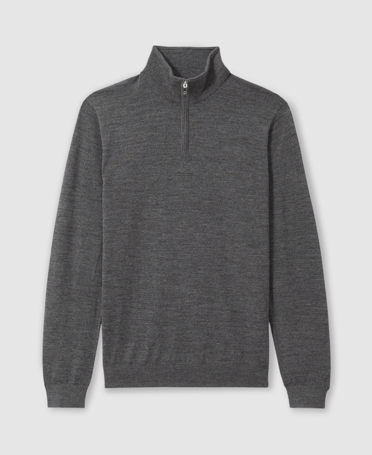 Reiss Men's Merino Wool Half-Zip Funnel Neck Sweater
