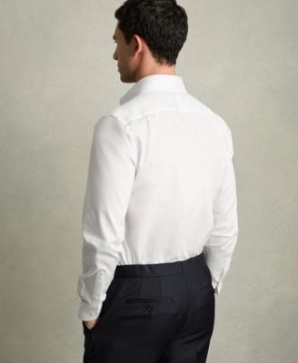 Men's Regular-Fit Cotton Pin-Collar Shirt