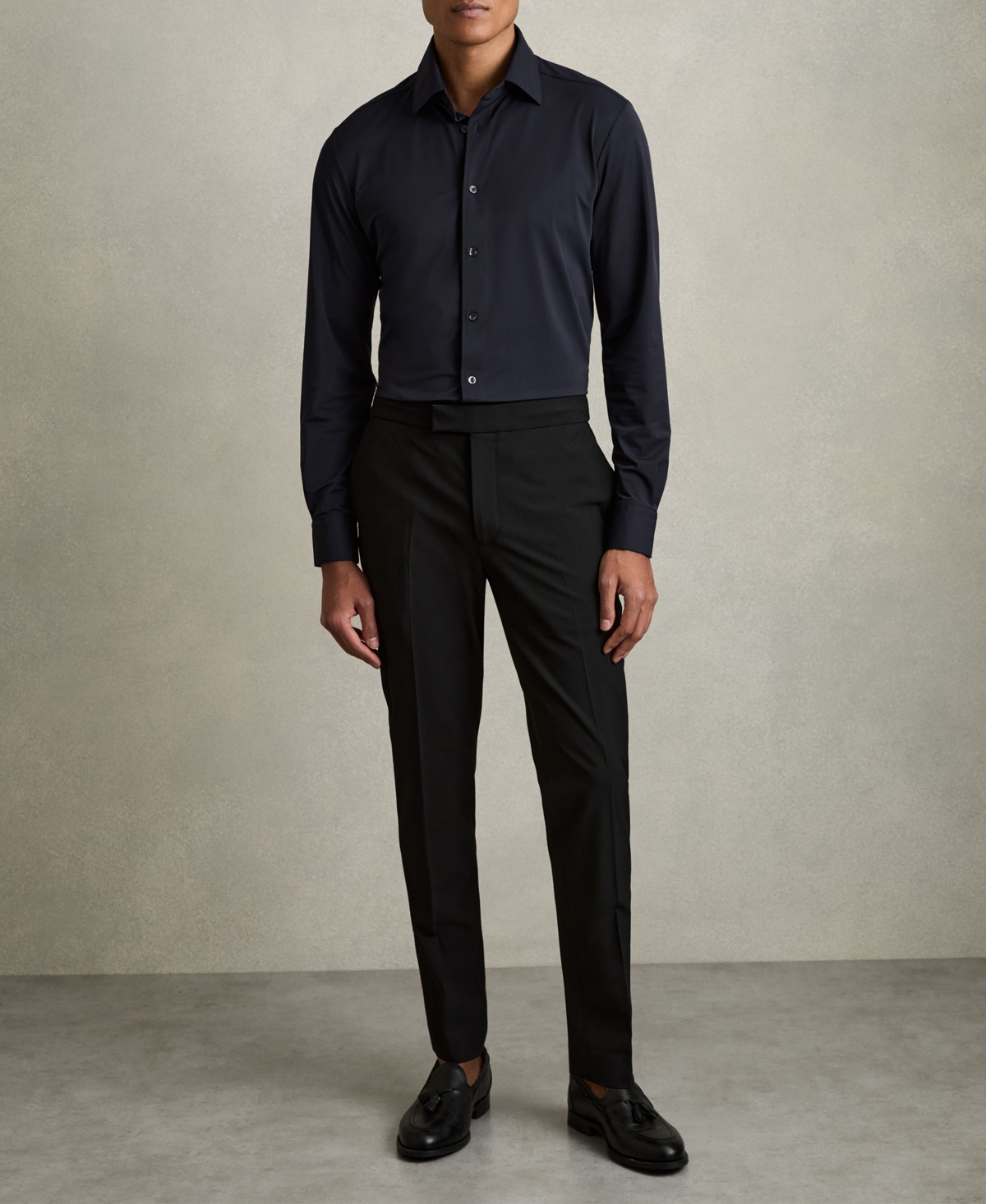 Reiss Men's Long-Sleeve Travel Shirt