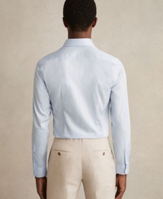 Men's Cotton-Twill Two-Fold Slim-Fit Shirt