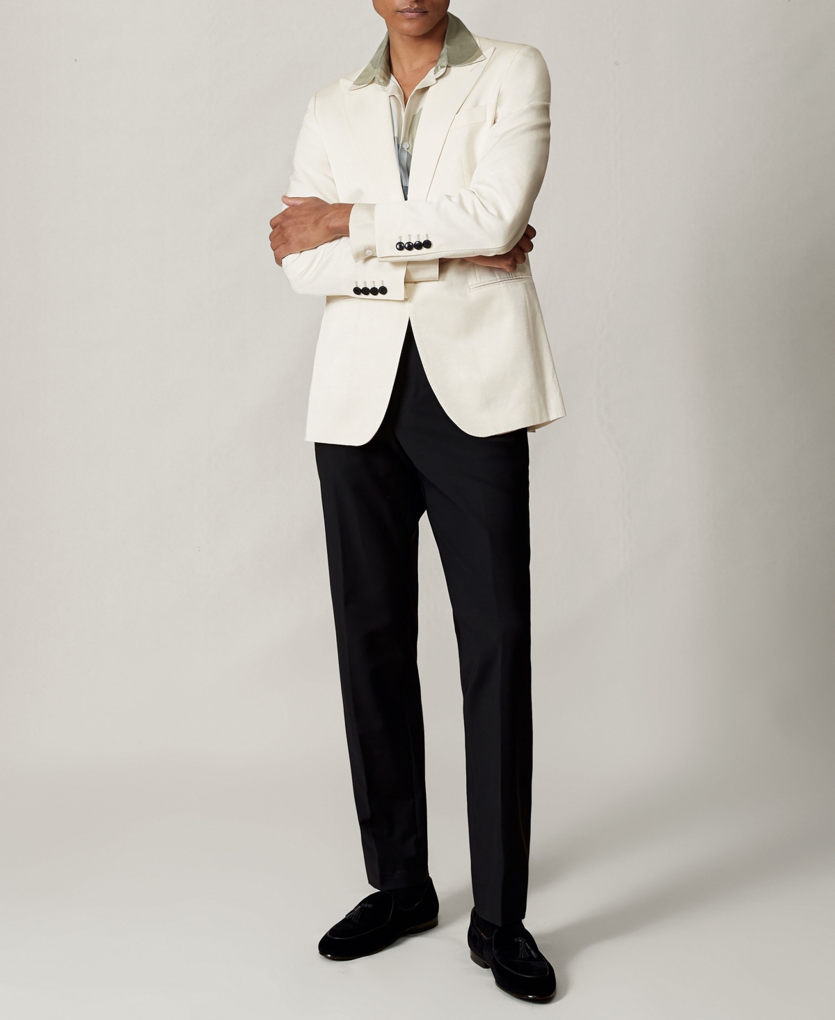 Reiss Men's Abstract-Print Long-Sleeve Shirt