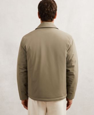 Men's Lightly-Padded Patch-Pocket Jacket