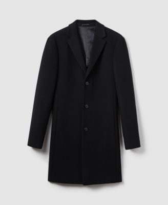 Men's Wool-Blend Single-Breasted Overcoat
