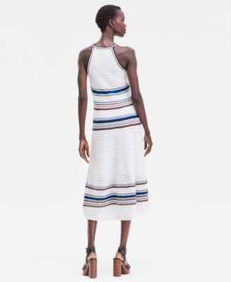 Women's Sleeveless Crochet Striped Sweater Dress, Macy's Exclusive 
