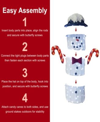 3' Marshmallow Man Christmas Holiday D&eacute;cor