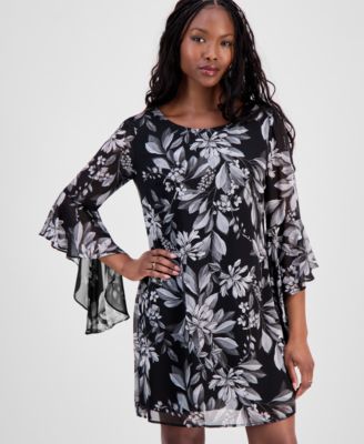 Petite Chiffon Sheath Dress