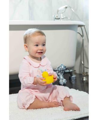 Baby Girls Stripe Knit Longall With Rocking Horse