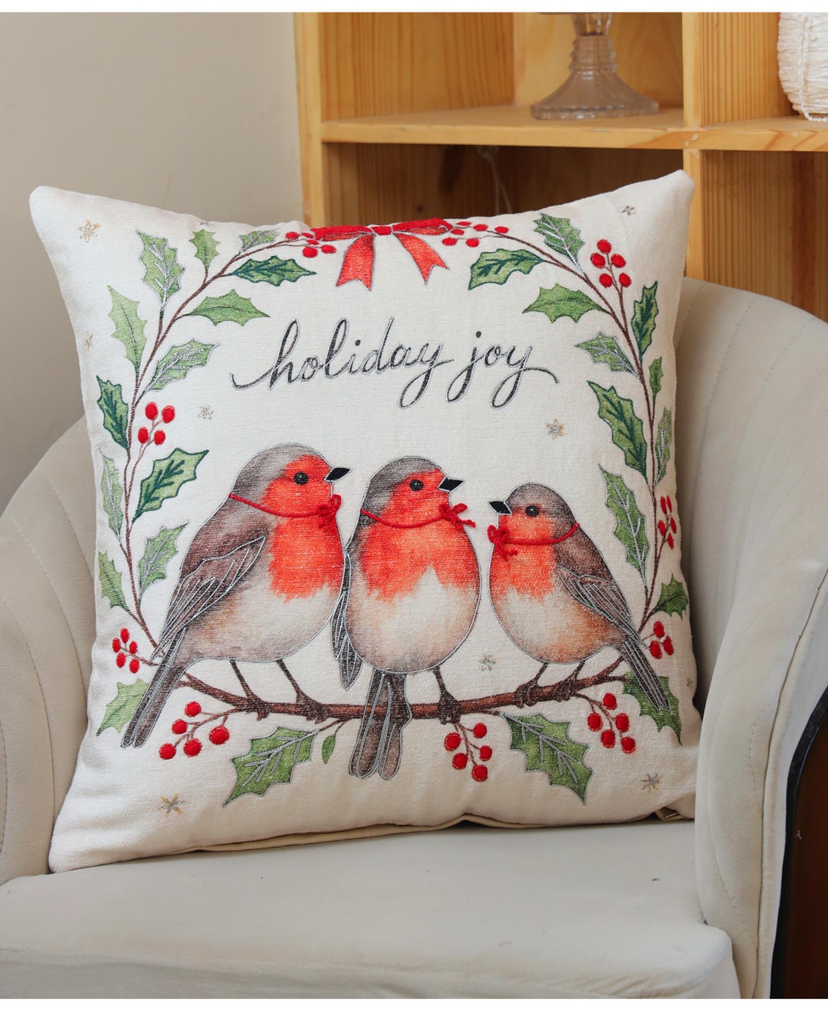 Vibhsa Alpine Holiday Decorative Pillow, 20" X 20" In Multi