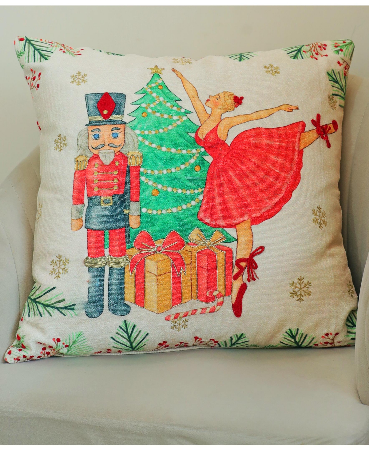 Vibhsa Alpine Holiday Decorative Pillow, 20" X 20" In Multi