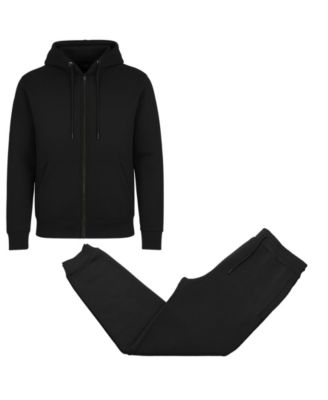 Men's Full-Zip Hoodie and Jogger Sweatpants Matching, 2-Piece Set