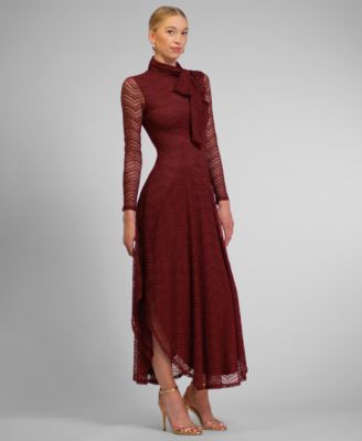 Women's Beatrice Lace Mock Neck Maxi Dress